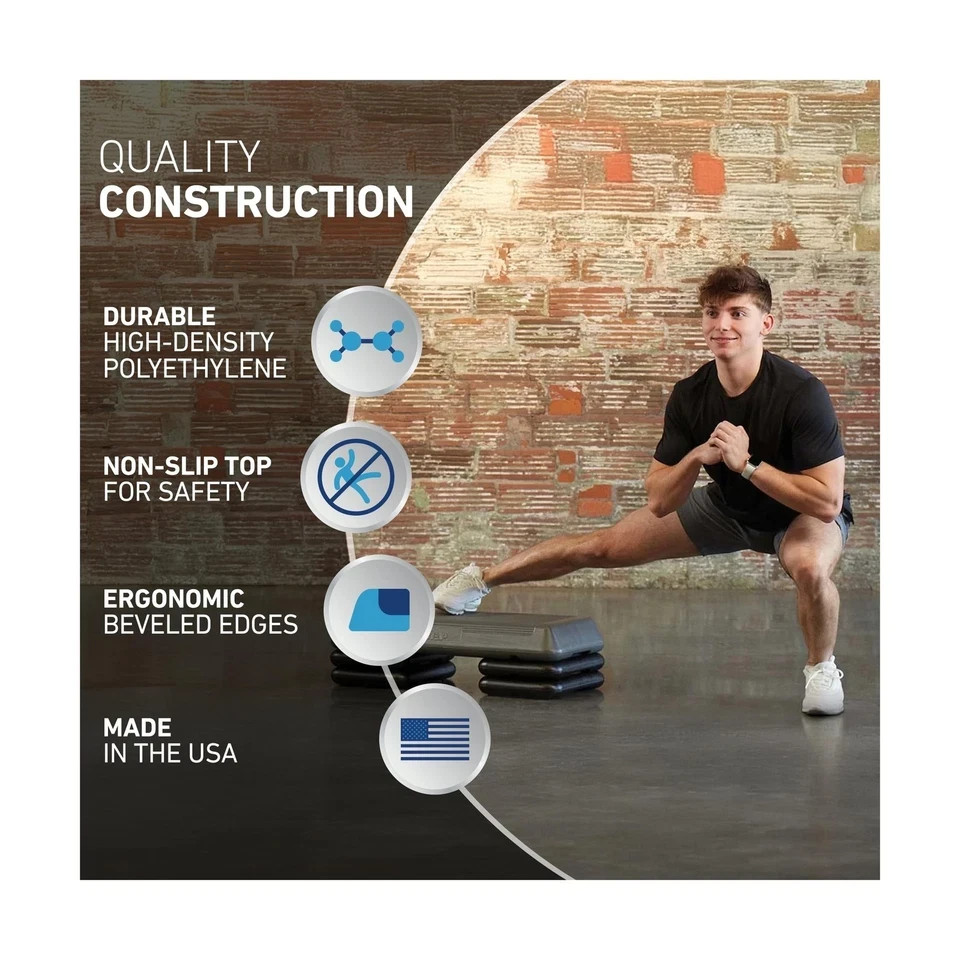 Freestyle STEP Exercise Step Platform, Circuit Size Stepper for Exercise at Home