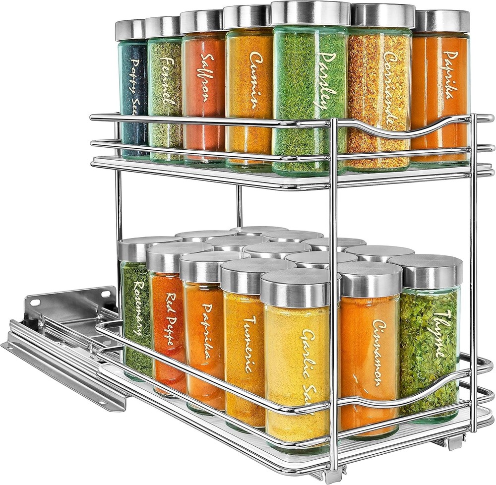 ® Élite™ Pull Out Spice Rack Organizer Inside Kitchen Cabinets 10-3/8 inch Wide
