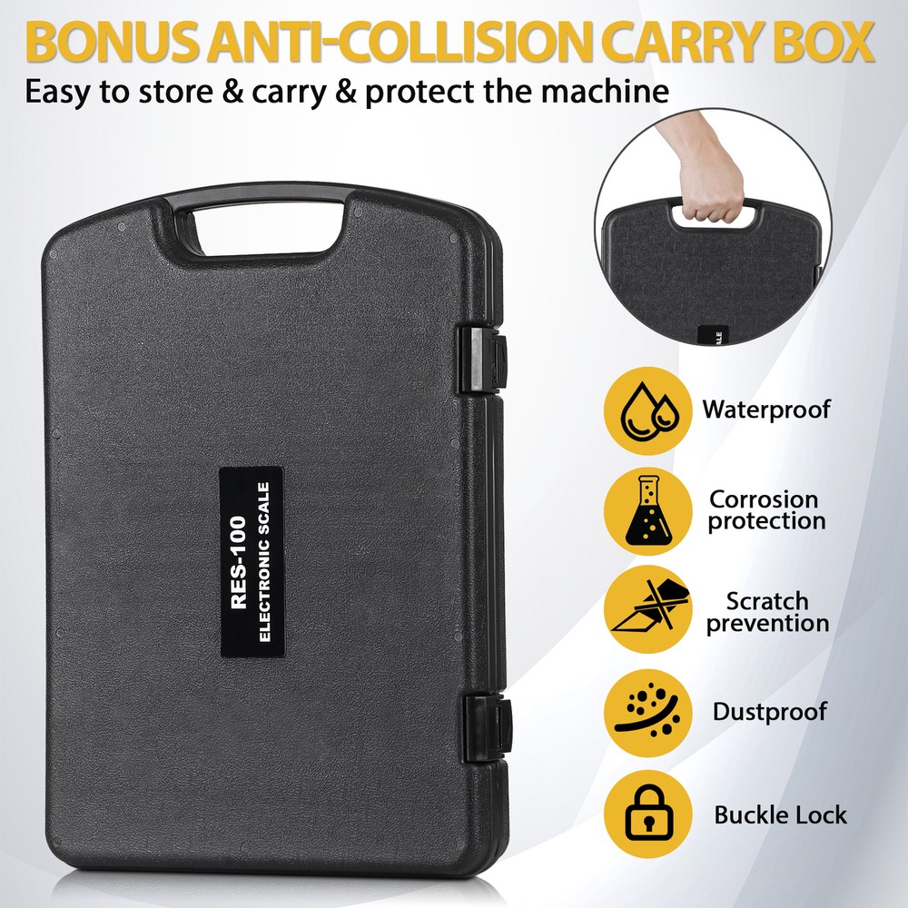 Compact Portable Refrigerant Charging Scale Non Slip Textured Rubber Platform