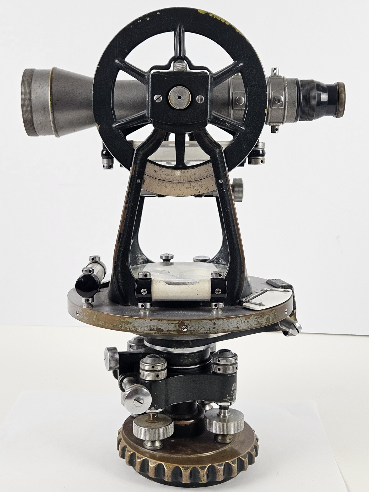 1956 LAFAYETTE No. 10333 Brass Surveyors Transit with Compass and 10" Telescope