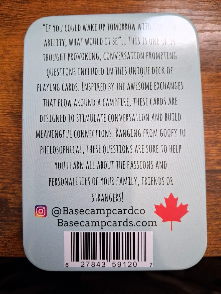 ⛺️ Basecamp Card Co. 54 Fun Interactive Campfire Cards - Conversation Starters ⛺