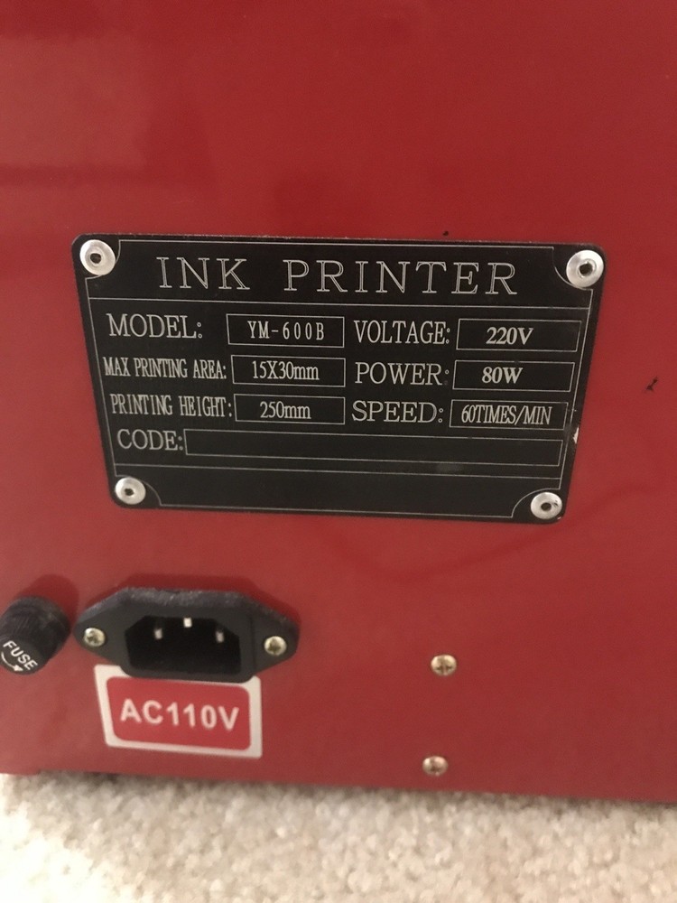 YM 600-B Table Round Plate Printed Code Machine