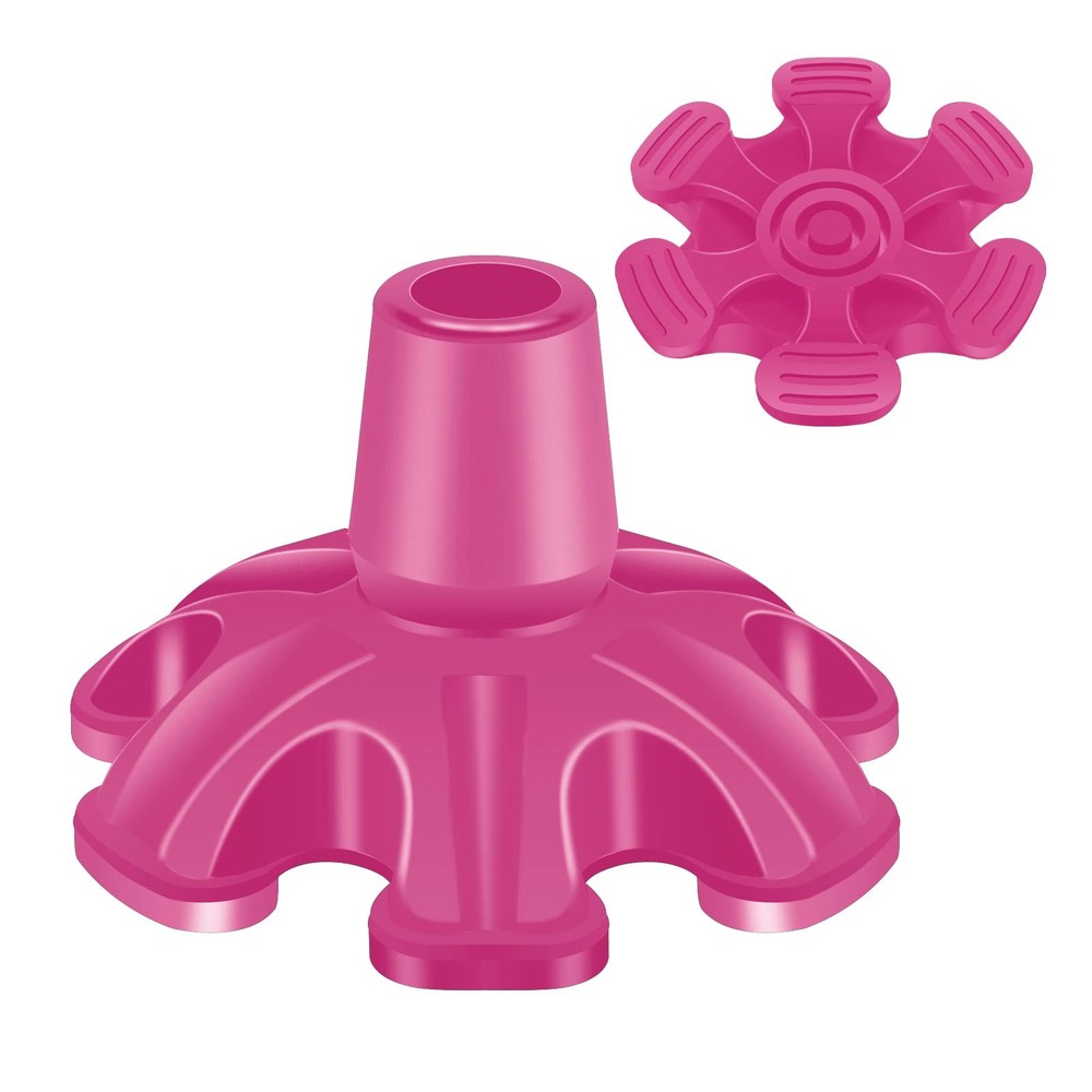 3/4 inch Cane Tip, 6 Support Feet, Self Standing, Base, Replacement, Walking