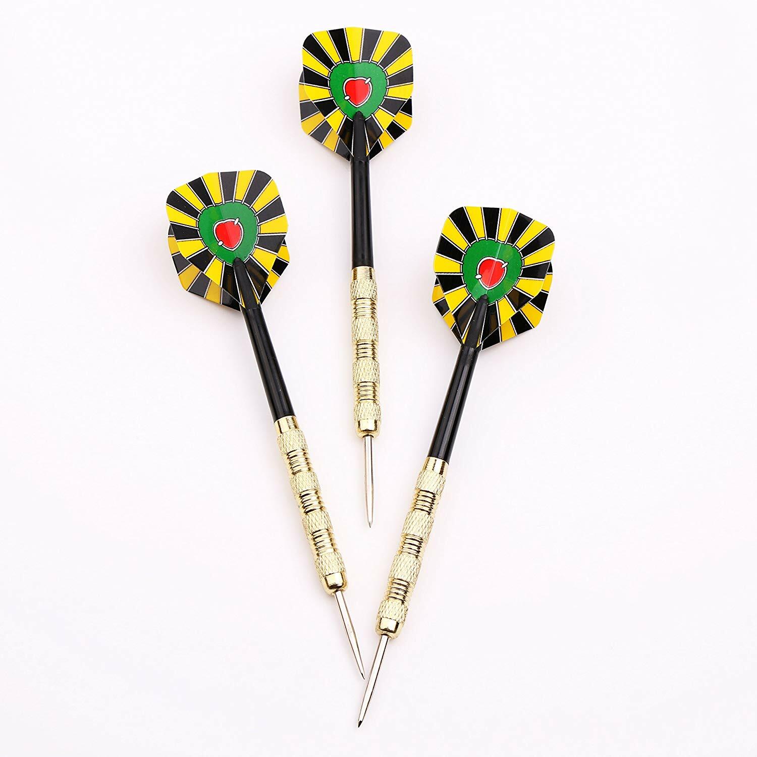 Steel Tipped Darts Set for Dart Board - Professional Metal Tip Dart Set 24 Packs