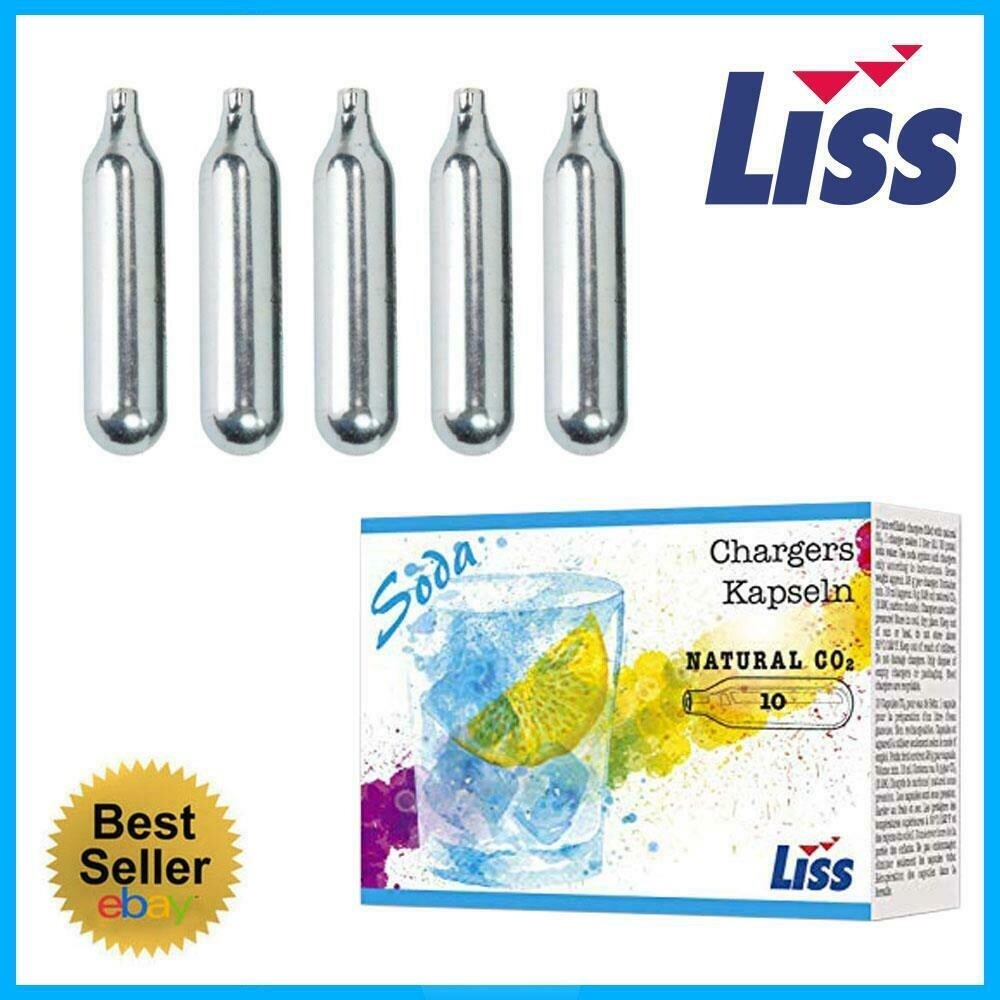 50 CO2 Soda Seltzer Water charger European 8g C02 EU carbonated 5 boxes of 10