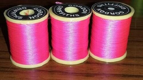 Gordon Griffiths Cobweb Fluorescent Pink Thread 100M
