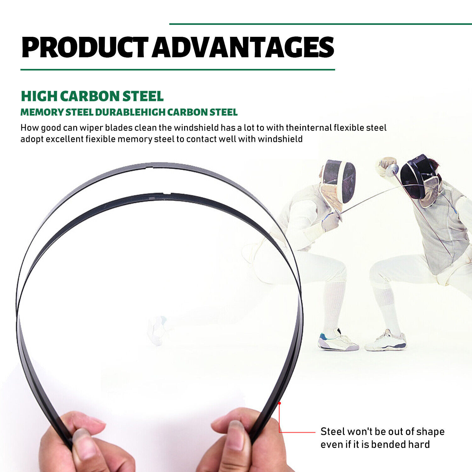 Genuine Original Equipment Front Windshield Wiper Blades Pair 26"+18" All Season