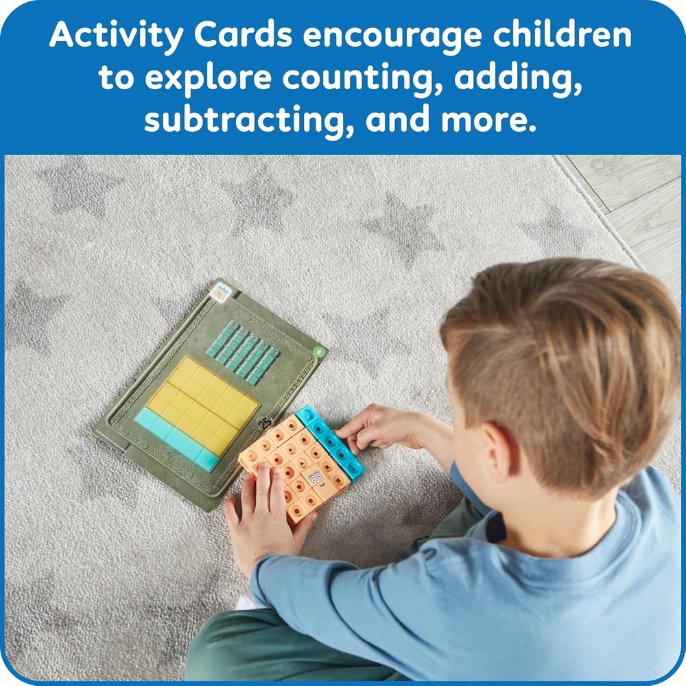 Hand2Mind Mathlink Cubes Numberblocks 21-30 Activity Set, 20 Preschool Learning