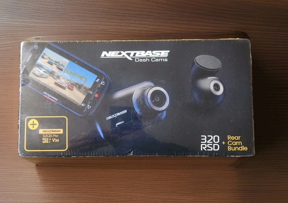 Nextbase Dash Cam 320RSD + Rear Cam Bundle Sealed New