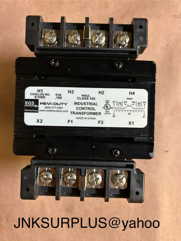 HEVI-DUTY CATALOG NO. E100D KVA .100