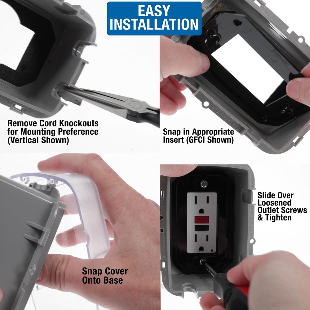 Intermatic WP3100C Weatherproof Electrical Outlet Cover - Extreme Temperature,