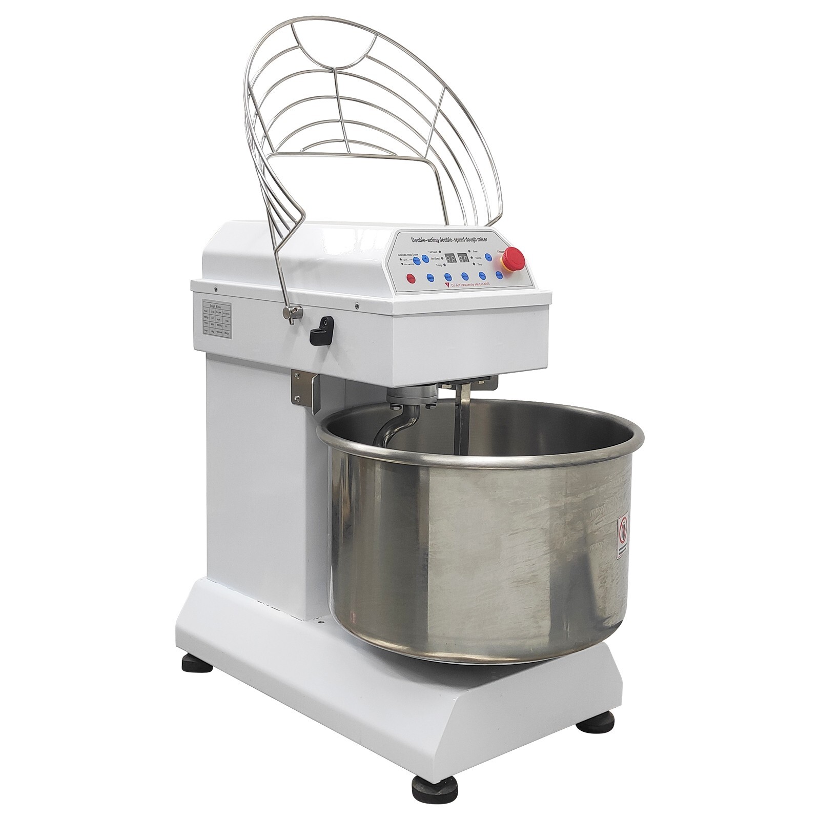 110V 40QT Commercial Dough Mixer Machine Double-acting Double-speed Food Prepara