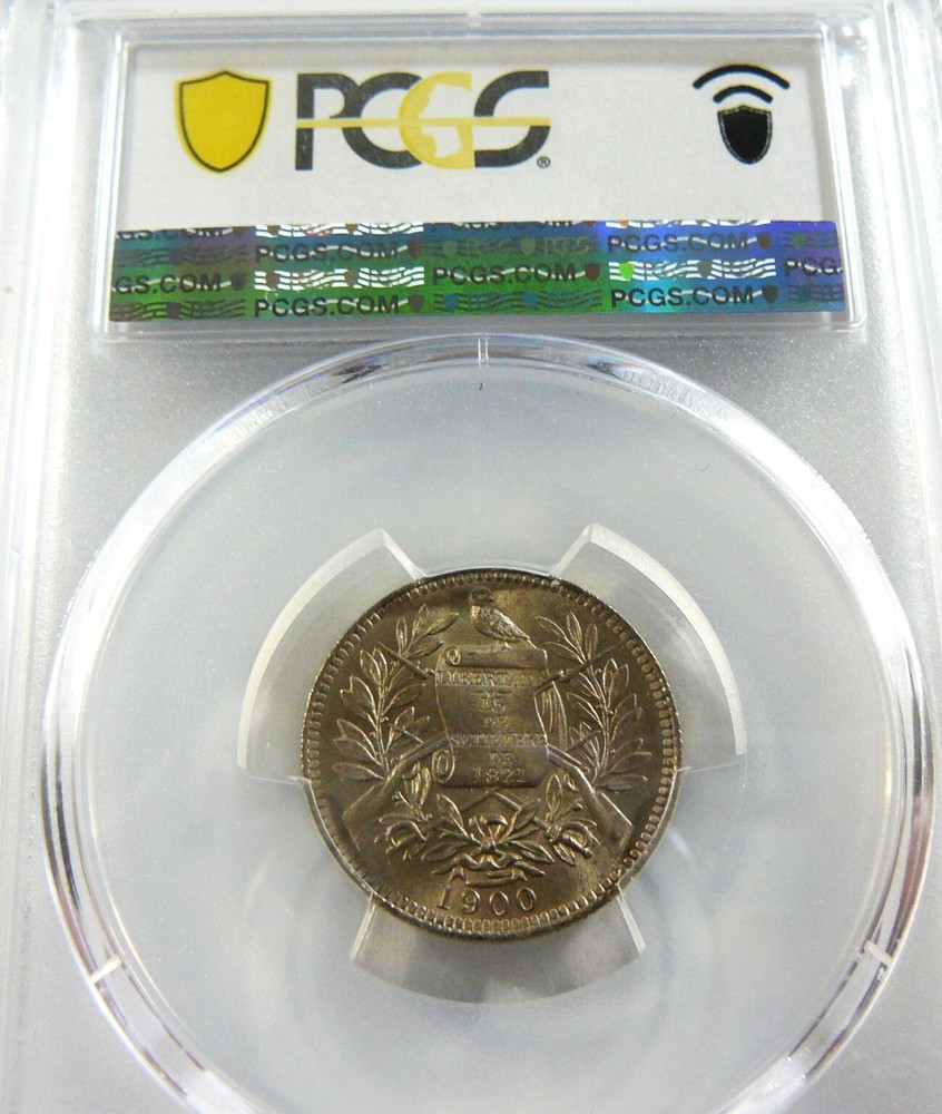 1900 Guatemala Real PCGS MS 66