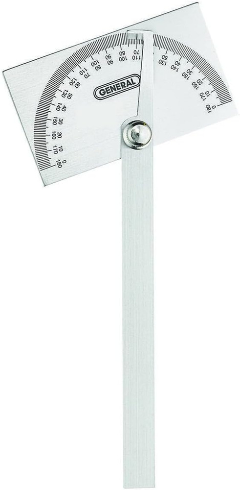 Angle Protractor #17 Stainless Steel Square Head - Measuring Tool for Carpenters