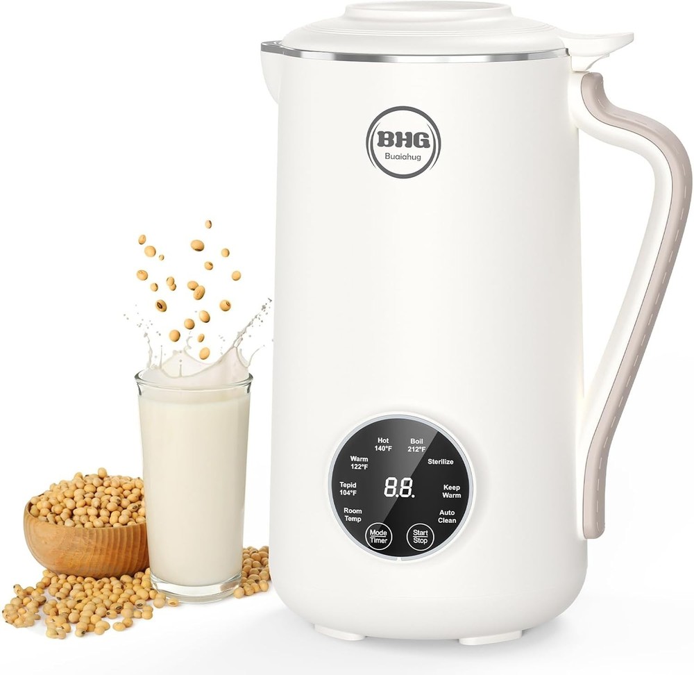 40OZ Nut Milk Maker Machine - Multi-Functional Automatic Almond with 10 Blades,