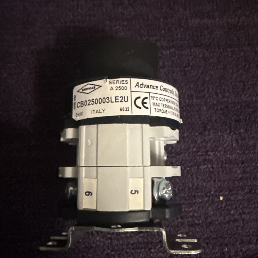 Advance Controls Inc. CB0250003LE2U Cam Switch Sea Description.