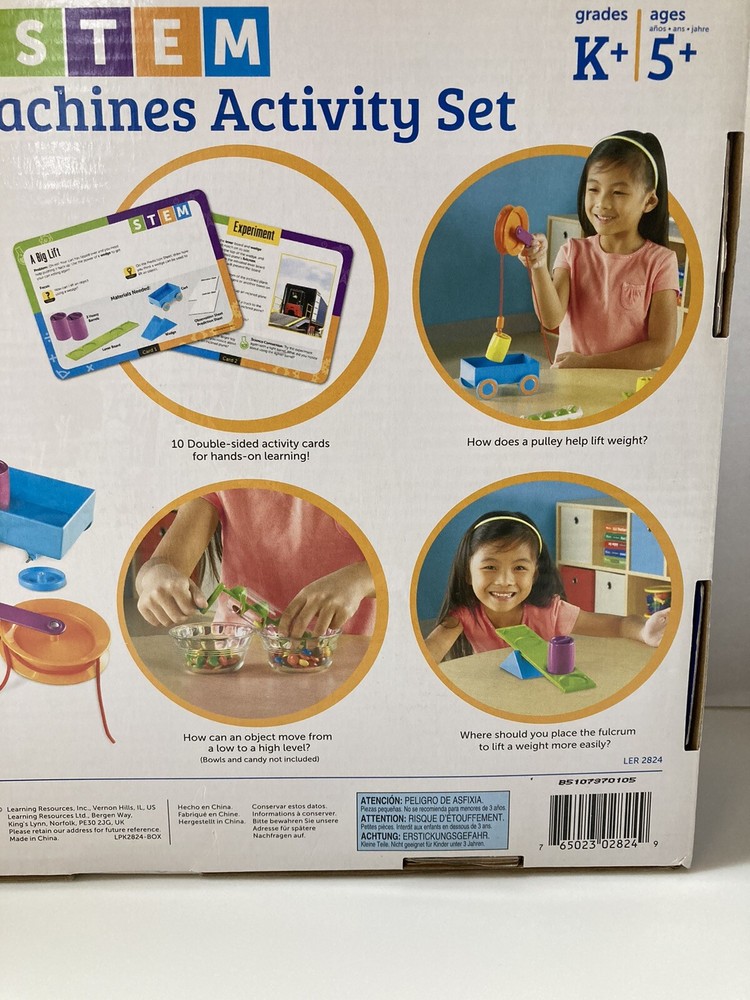 Learning Resources Simple Machines Activity Set STEM 19 Piece Set Complete Age5+