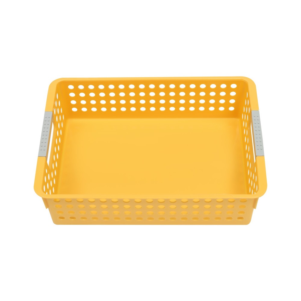 24 Pack Colorful Mesh Classroom Baskets, Stackable Storage Bin, Book Basket