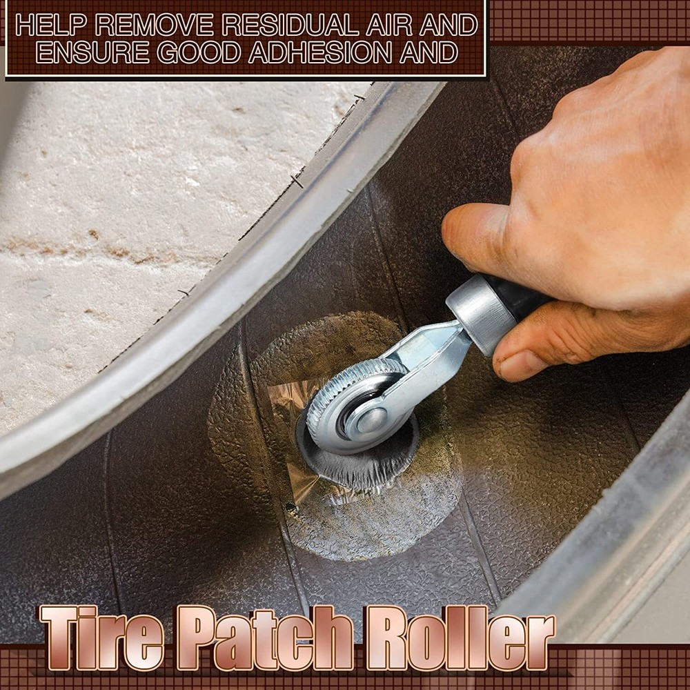 Tire Patches Tool Tire Patch Roller+ Buffer Wheel+ Grinding Head Buffing Wheel