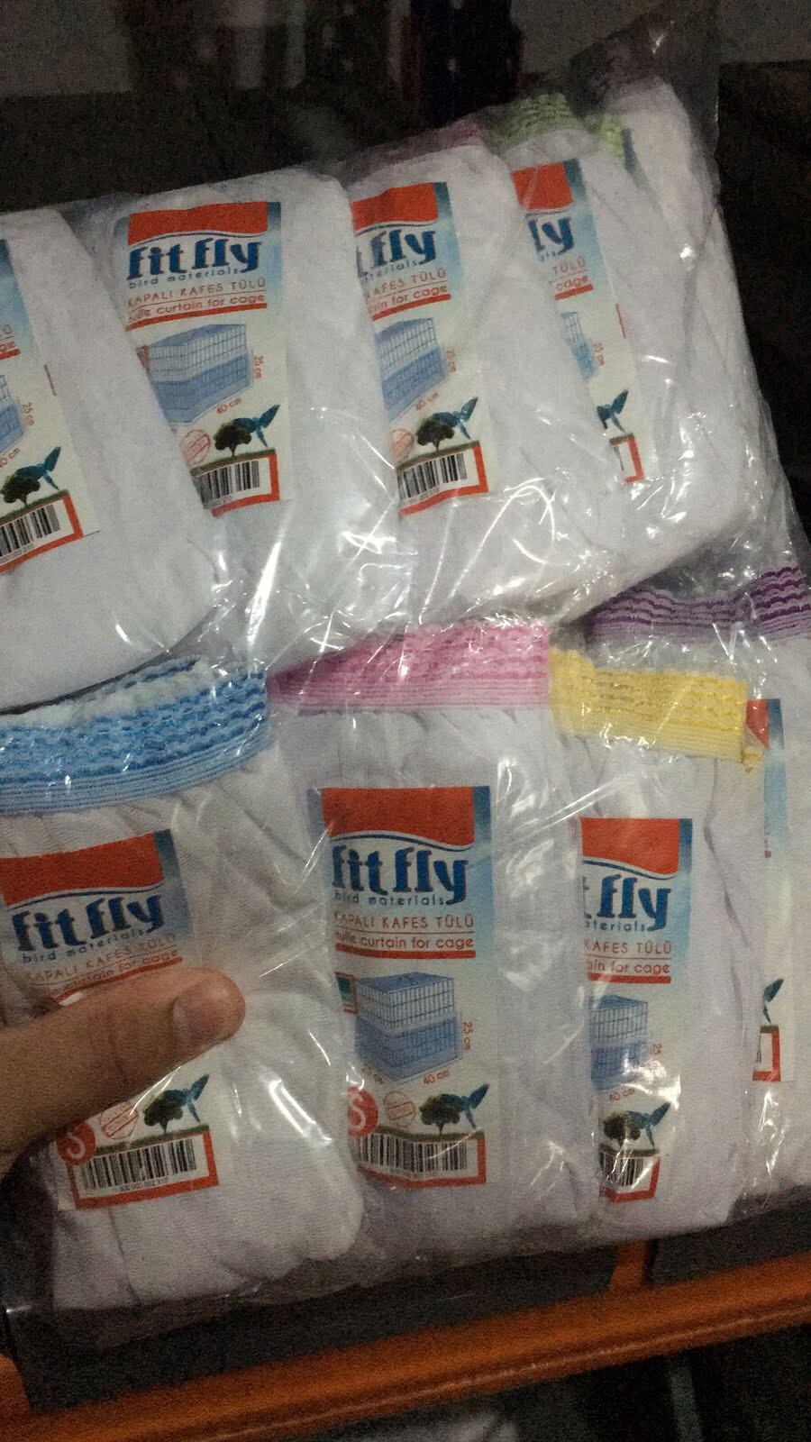 Bird Cage Seed Catcher Mesh Pocket Style M Medium max 55" Cir