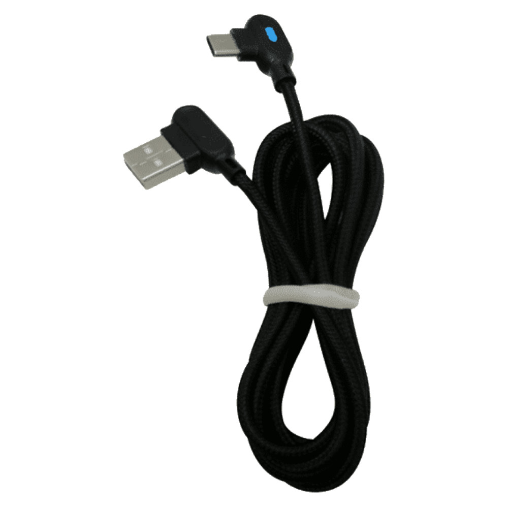 90 Degree Right Angle USB Type C Fast Charger Cable 3Ft 6Ft For Samsung Android