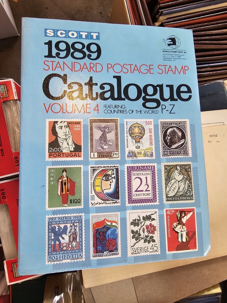 1989 Scott Standard Postage Stamp catalog Vol. II, III & IV -