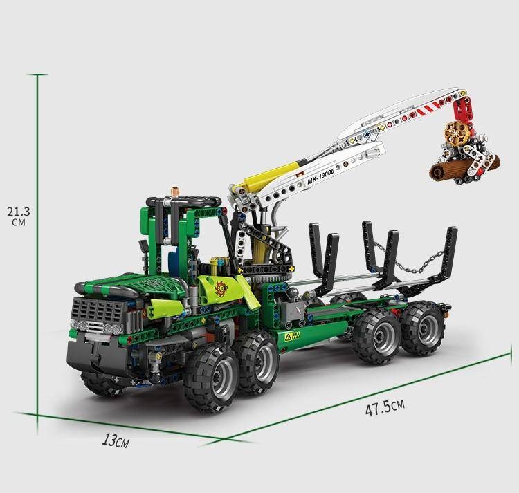 Mould King 19006 Pneumatic Forestry Machine With Engine