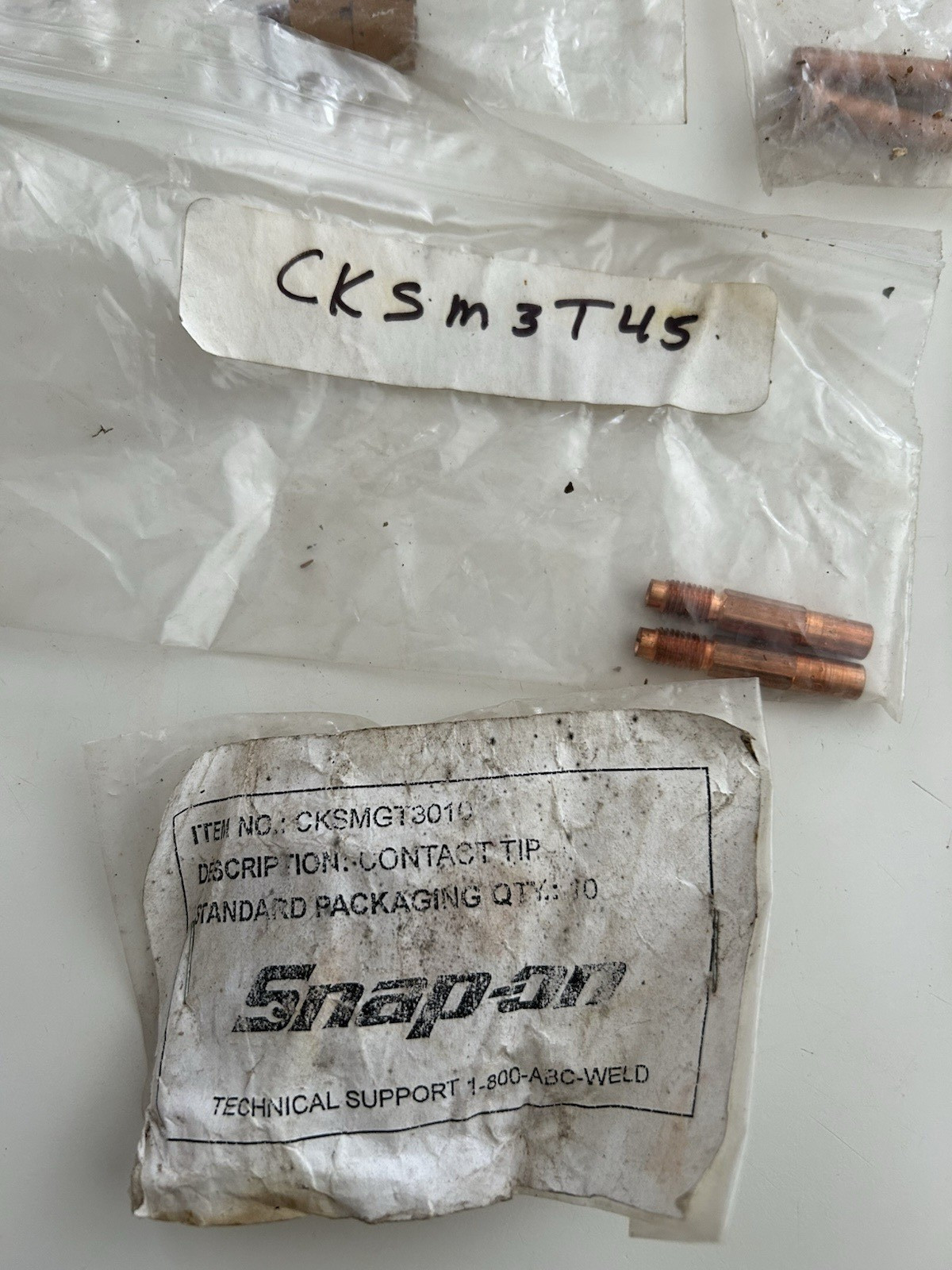 Vintage MIG Welder Tip Nozzle Diffuser Accessories Lot - Snap-On & Others