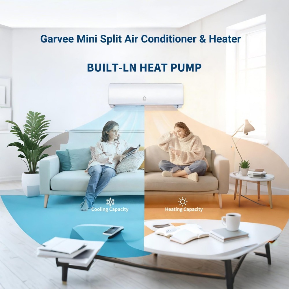 17000 BTU Mini Split AC/Heating System 230V WIFI Enabled Energy Efficient R32