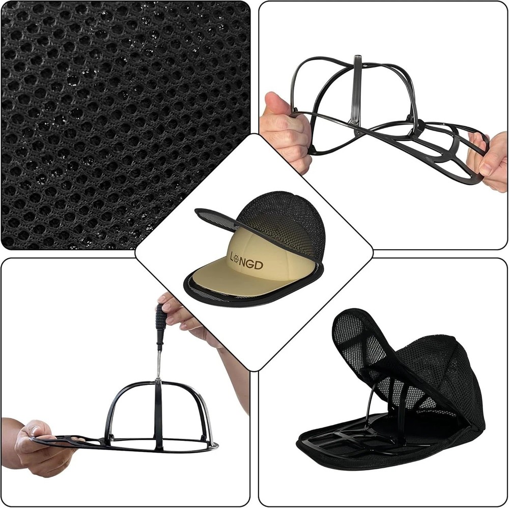 Hat Washer for Baseball Caps Sturdy Cleaning Protector with Frame Cage Laundry