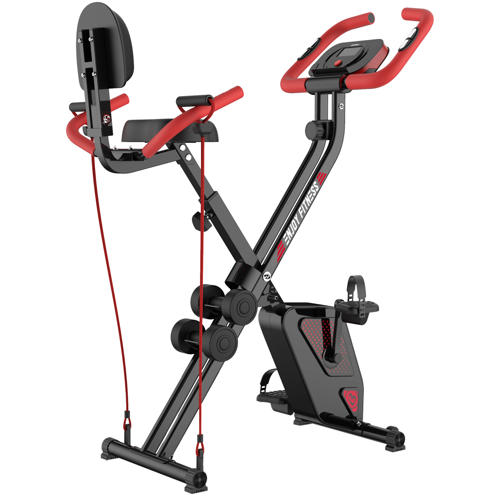 Folding Stationary Upright Indoor Cycling Exercise Bike Recumbent Fitness Bike