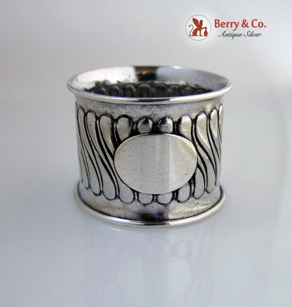 Fluted Napkin Ring Gorham Sterling Silver 1890