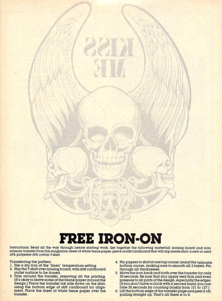 "EASYRIDERS" (DAVID MANN / POSTER) ~ JUNE 1982 ~ ** FREE IRON-ON TRANSFER **