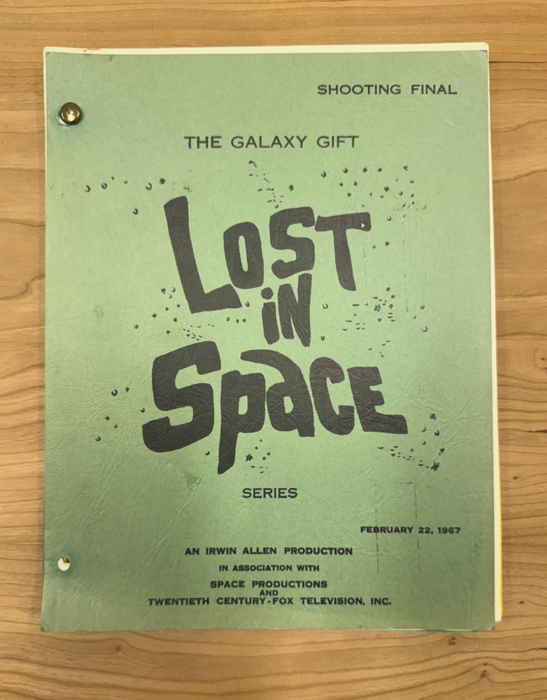 1960's Original Lost in Space "The Galaxy Gift" Sci Fi TV Show Script