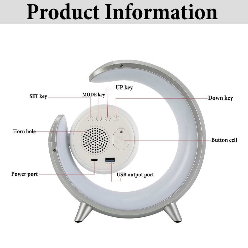 USB LED Desk Home Office Bedside Night Light Reading Lamp,Round,Touch Control