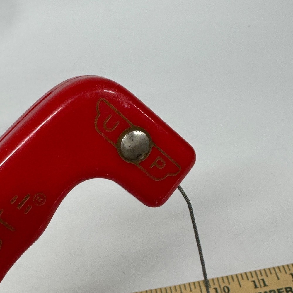 Vintage E-Z-JUST Control Line Model Airplane Handle Red 5" Throw