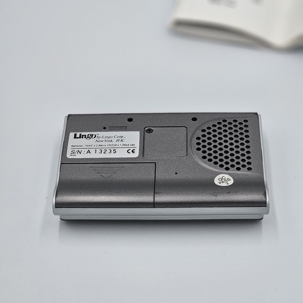 LINGO Pacifica Talk TR-2203 10 Language Talking Translator Great 2000