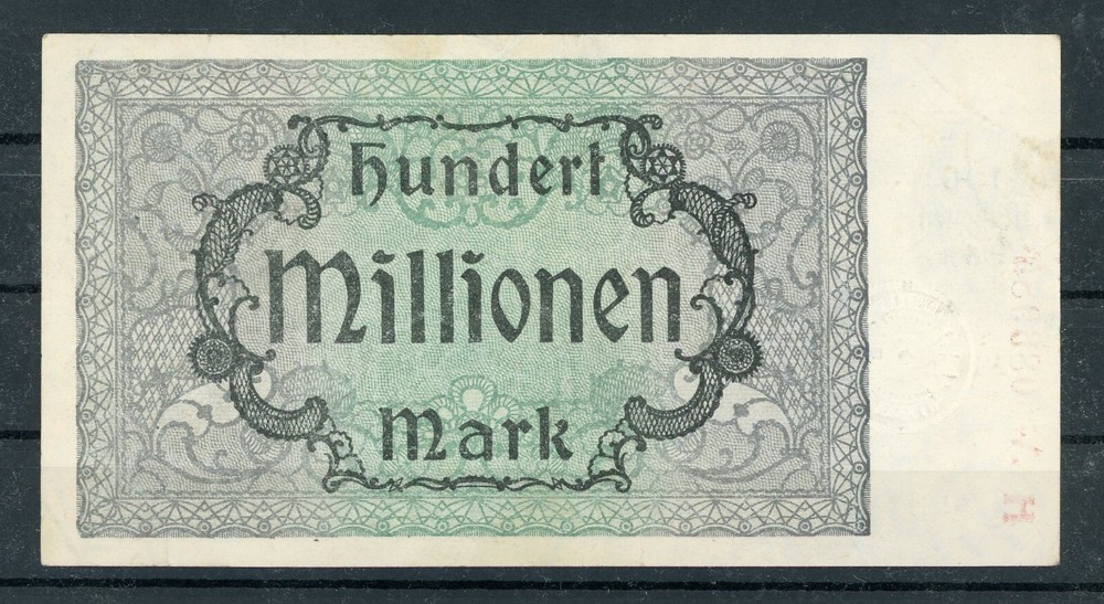 Hamborn 100 Million Mark 1923 August Thyssen Hut