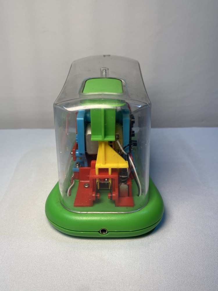Swingline See Through Clear Stapler, Green Base, Automatic And Electric Untested