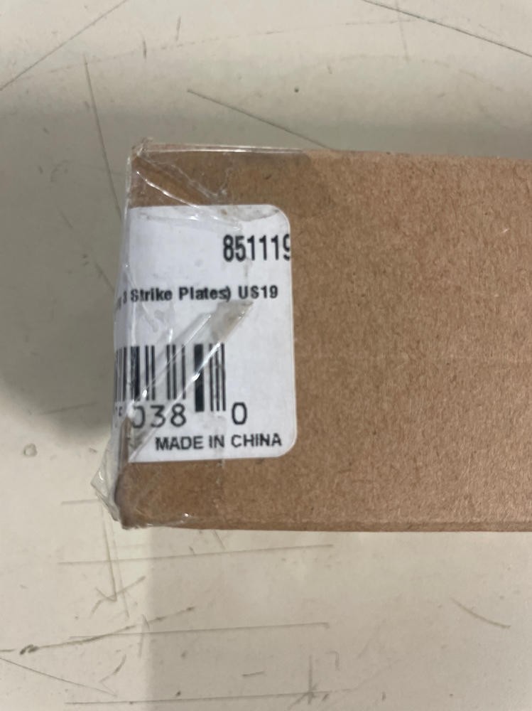 Emtek 8511US19 Surface Bolt with Strikes and Screws, Flat Black