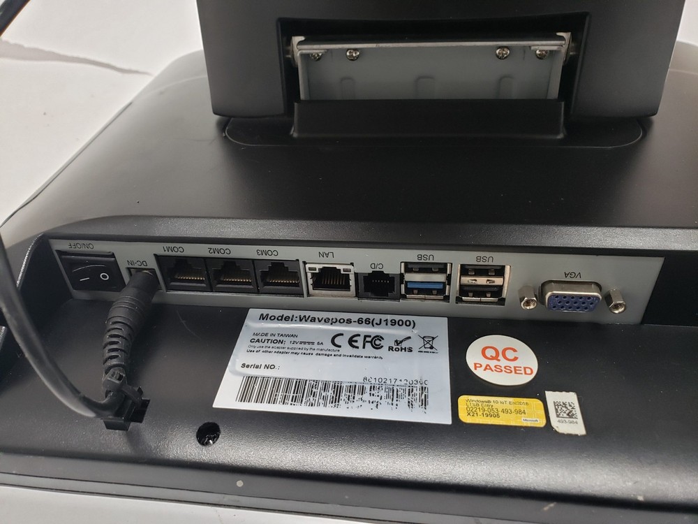 POS touchscreen wavepos-66 (J1900) computer - as is