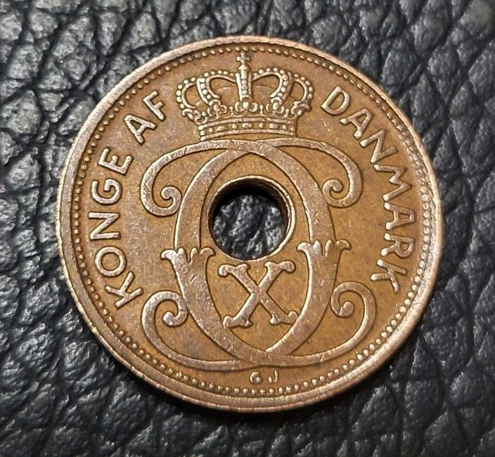 1937 Denmark 1 Øre Coin
