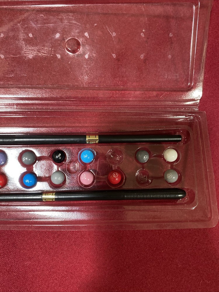 Mini Tabletop Pool Table - Small Billiards Game Collectible