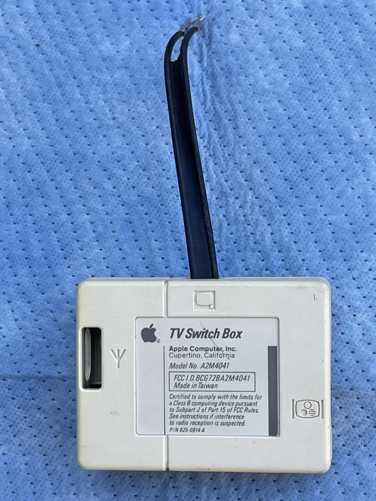 Apple Computer TV Switch Box, Vintage Apple Model A2M4041