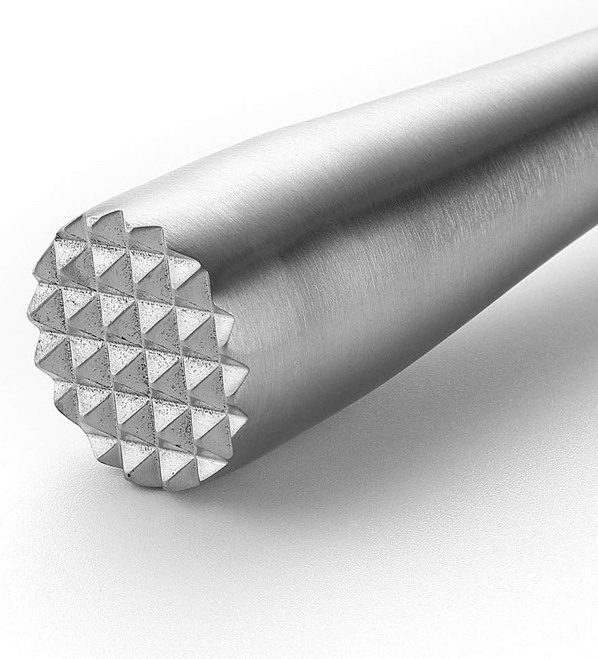 JXS 10" 255MM Stainless Steel Sturdy Cocktail Muddler, Silver-xl-255mm