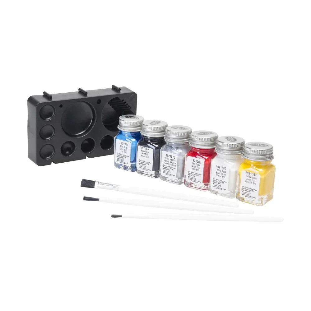 Testors TES290291 Acrylic Paint Set Primary, Multicolor