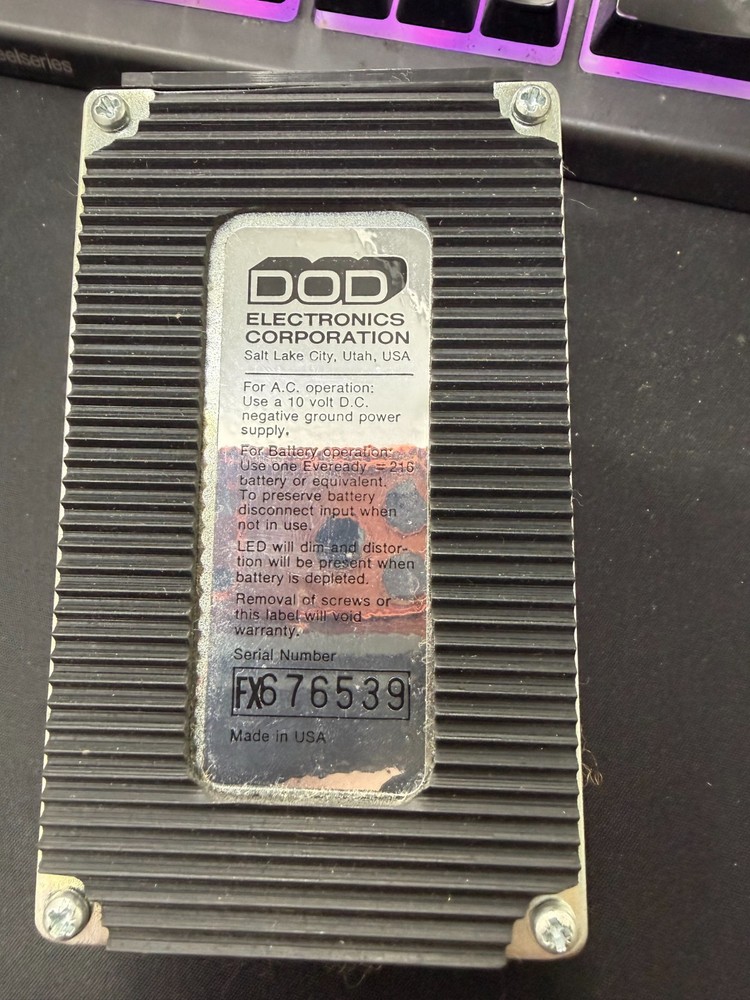 DOD FX80B Compression/Sustainer Guitar Effect Pedal – Used