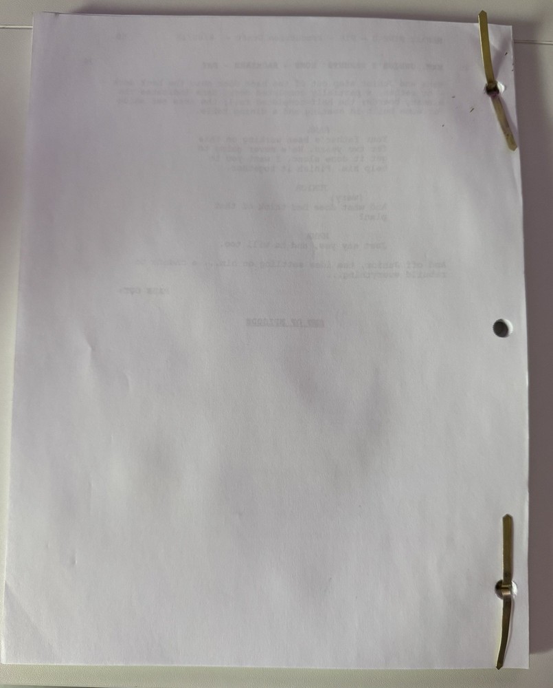 Hawaii Five-O Script - Production Draft - RARE!