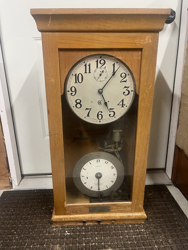 🇺🇸Cincinnati Time Recorder Clock Style SFP Program Clock