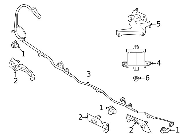 Genuine Subaru Park Sensor Holder 57721AN04B